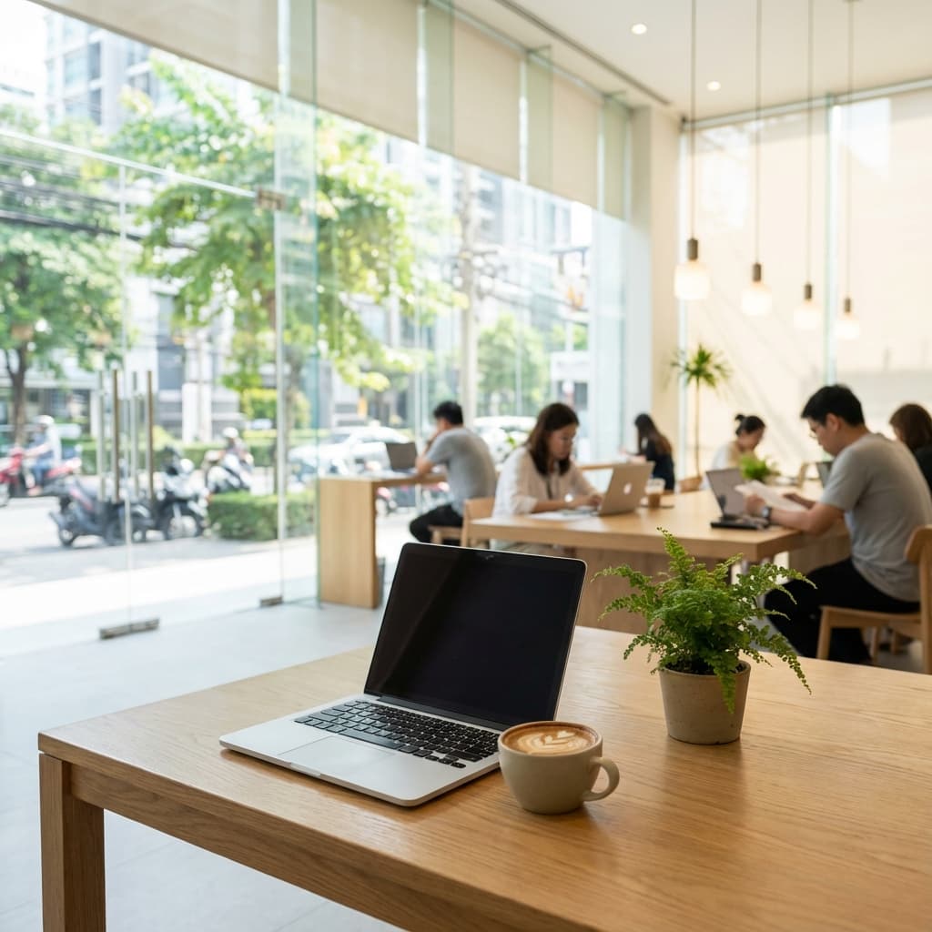 【2026年最新】バンコクの作業カフェ7選!電源・Wi-Fi完備・無料スポットも